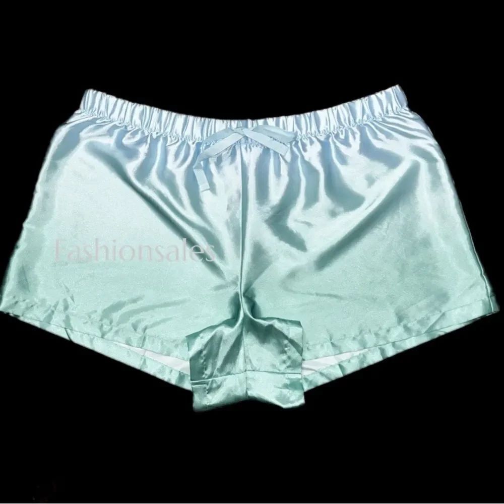 Victoria’s Secret Soft Silky Satin pajama shorts ombre green / blue Xlarge